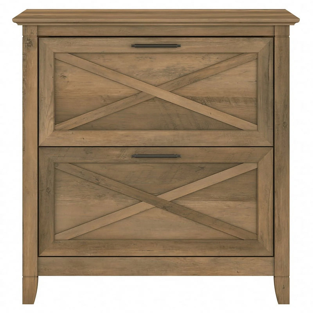 2 Drawer Contemporary Wood Lateral File Cabinet in Pine Y571725