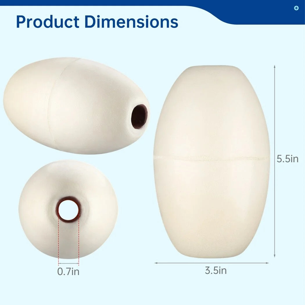 6 PCS Rope Float, 0.7” Hole, 3.5” x 5.5” Oval Water Float J976410