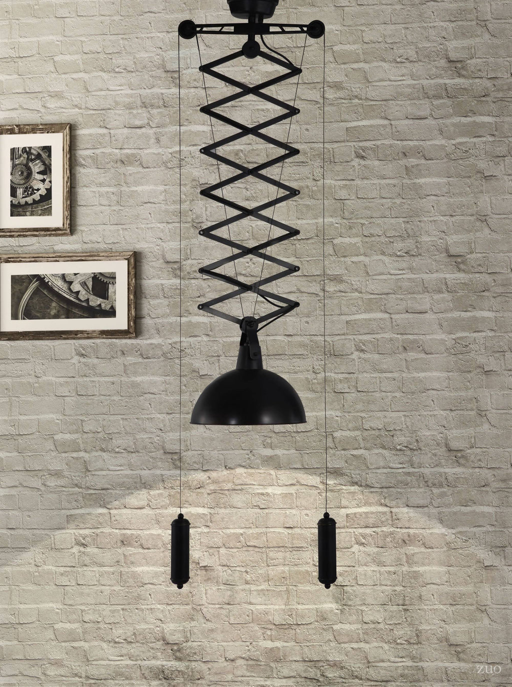 Emerald Antique Black Gold Ceiling Lamp F42170