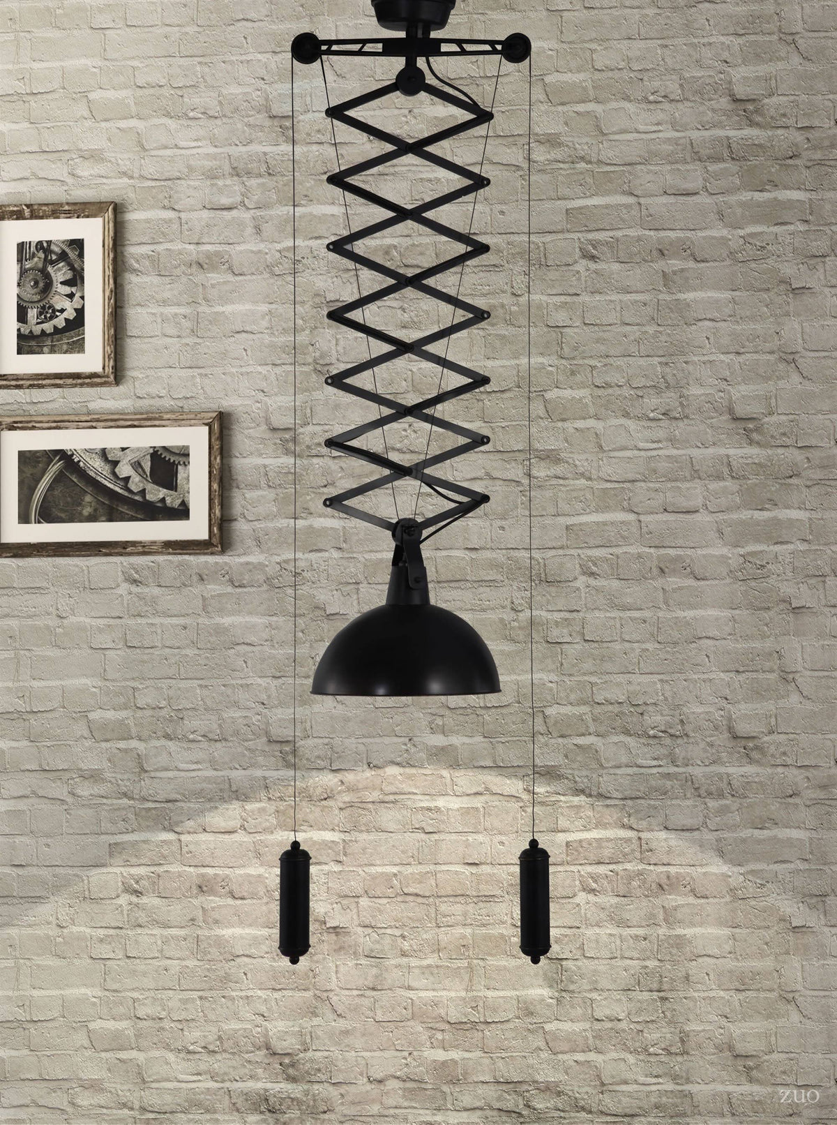 Emerald Antique Black Gold Ceiling Lamp F42170
