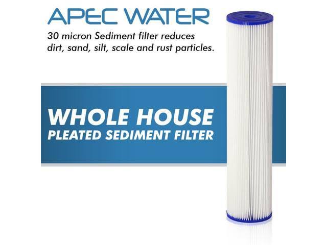 Blue Pleated Sediment Water Filtration System E2656