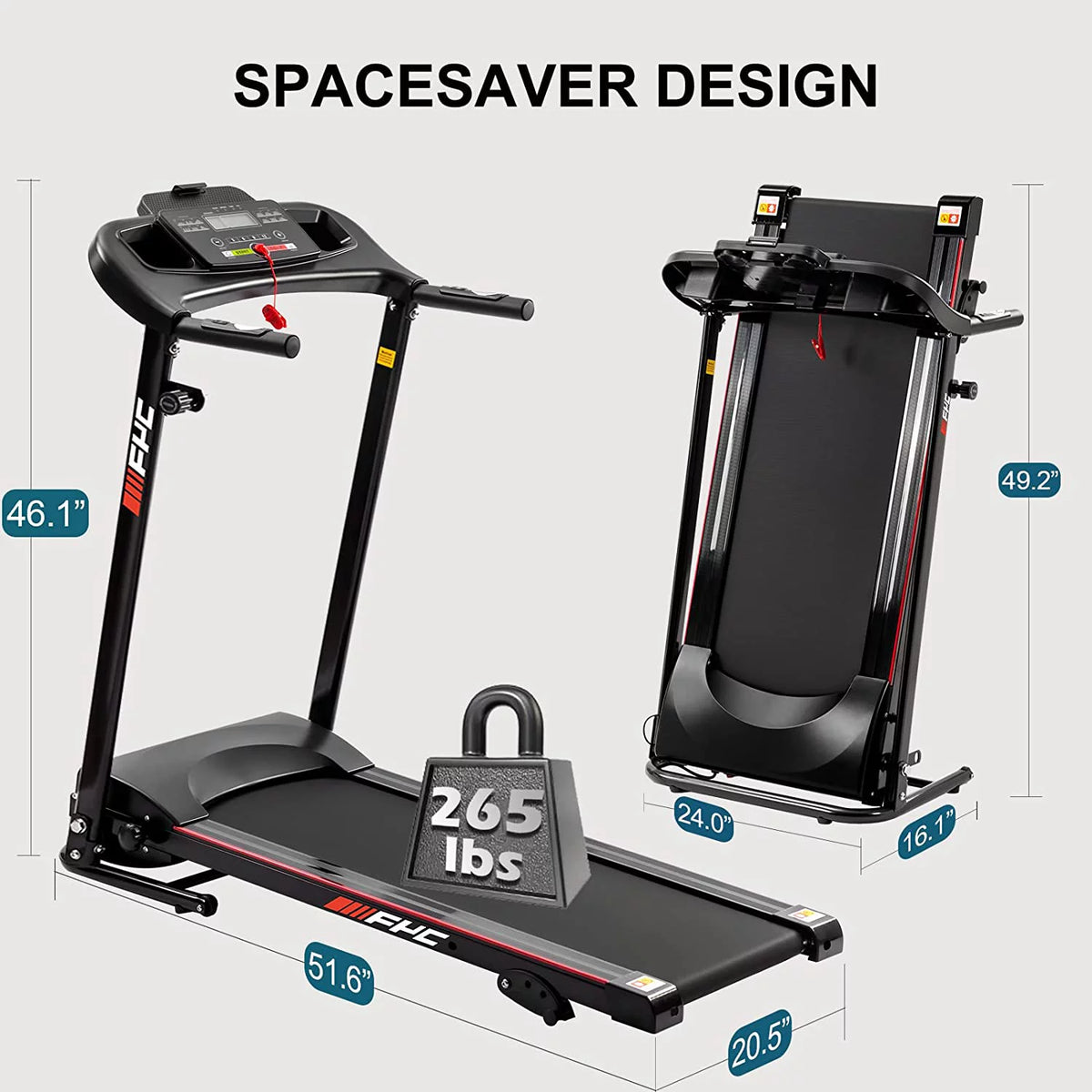2.5HP Folding Incline Treadmill K92487