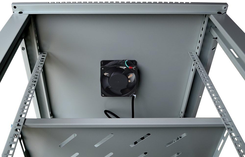 18U Wall Mount Gray IT Network Server Rack Cabinet Enclosure 24 Inch Depth O691