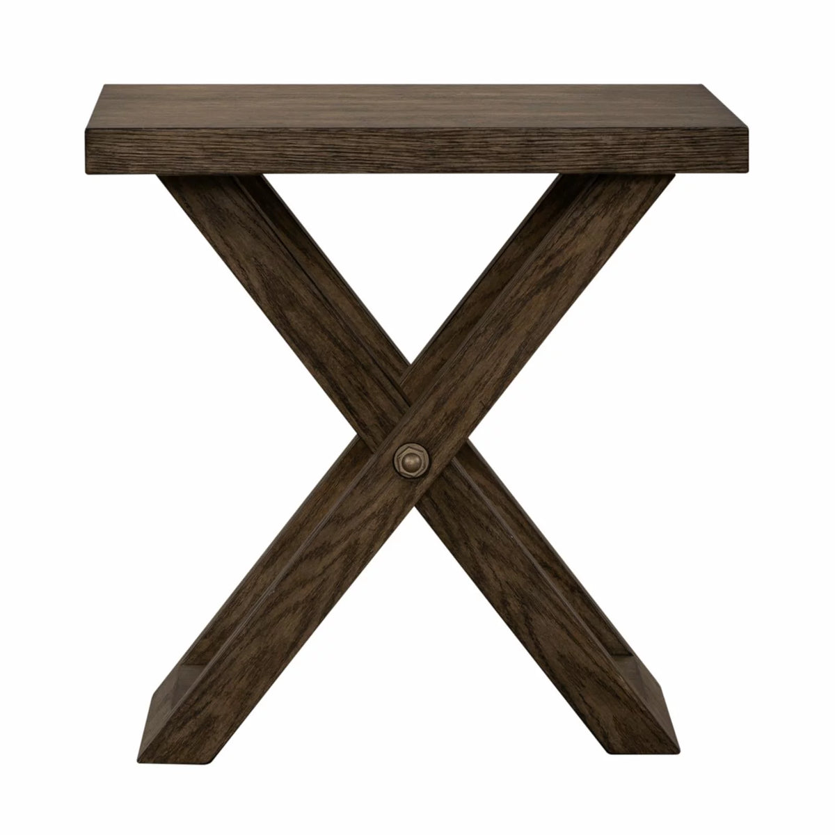 Russet Brown Chairside Table G481