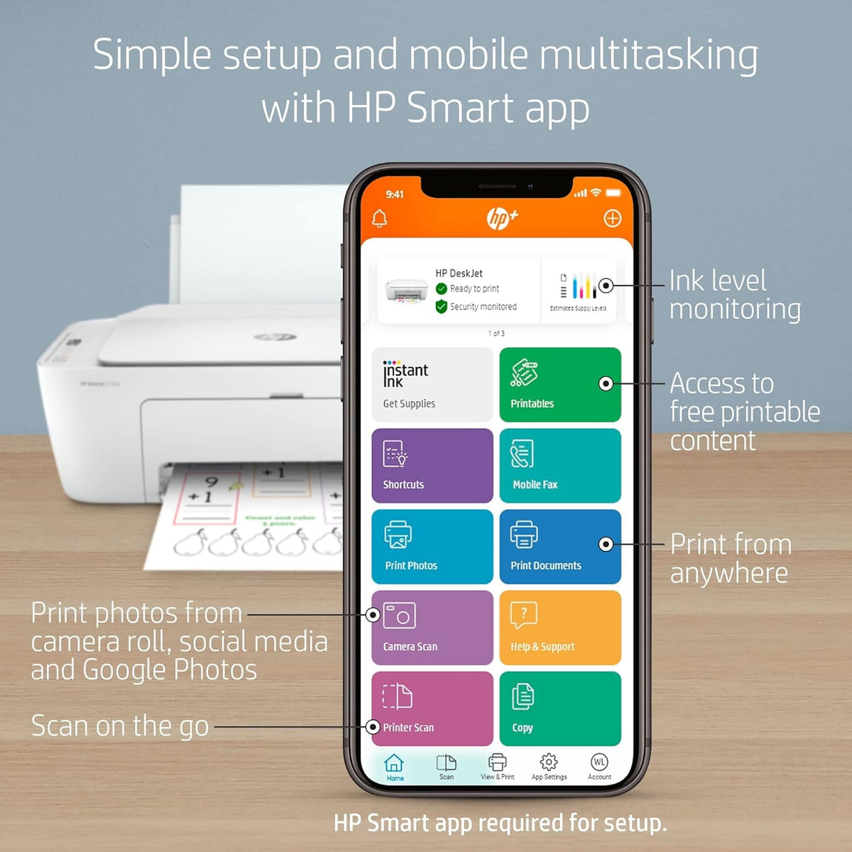 White Wireless All-in-One Color Inkjet Printer S84216