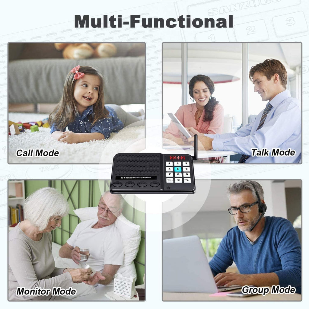 Wireless Intercom System 2 Pack I902