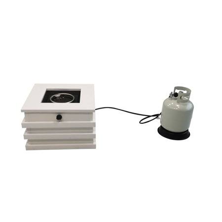 Gray Outdoor Gas Fire Pit Table J492319