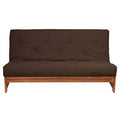 8x22 Suede Foam Futon Mattress Gray Full I88585