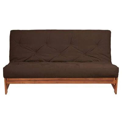 8x22 Suede Foam Futon Mattress Gray Full I88585