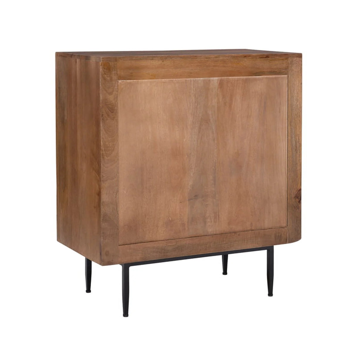 Brown Wood Cabinet with 2 Shelves K91945