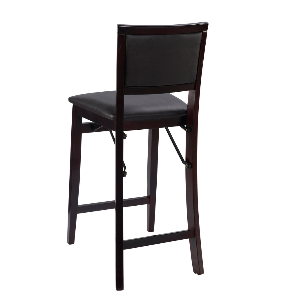 Dark Brown Folding Counter Stool D8154