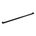 Satin Black Handrail Section with Return, 3' Length O1995