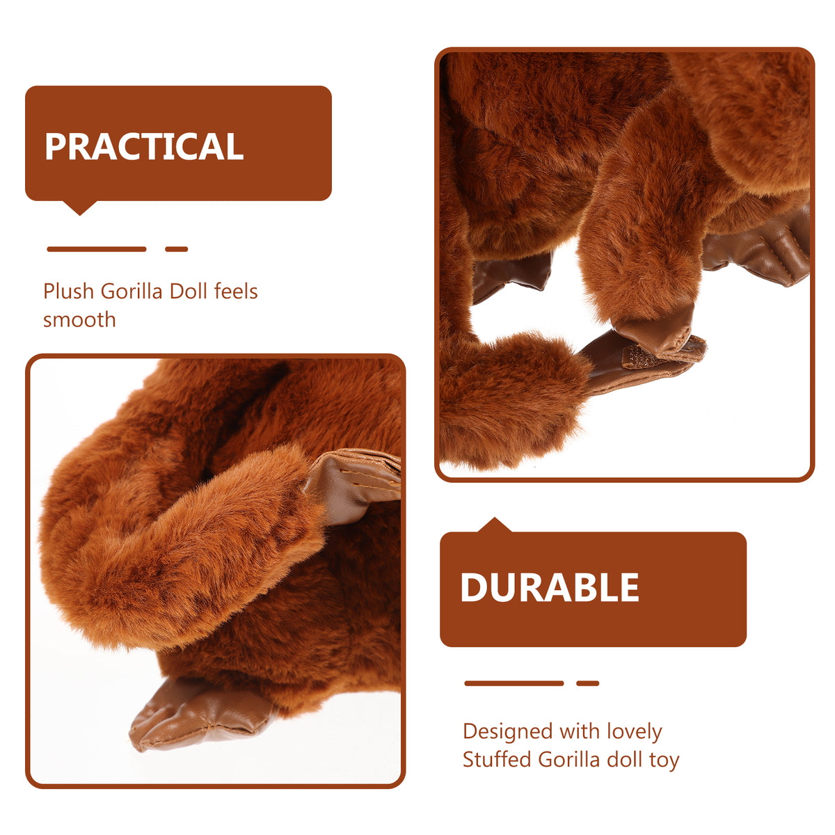 Large Plush Gorilla Toy C5890