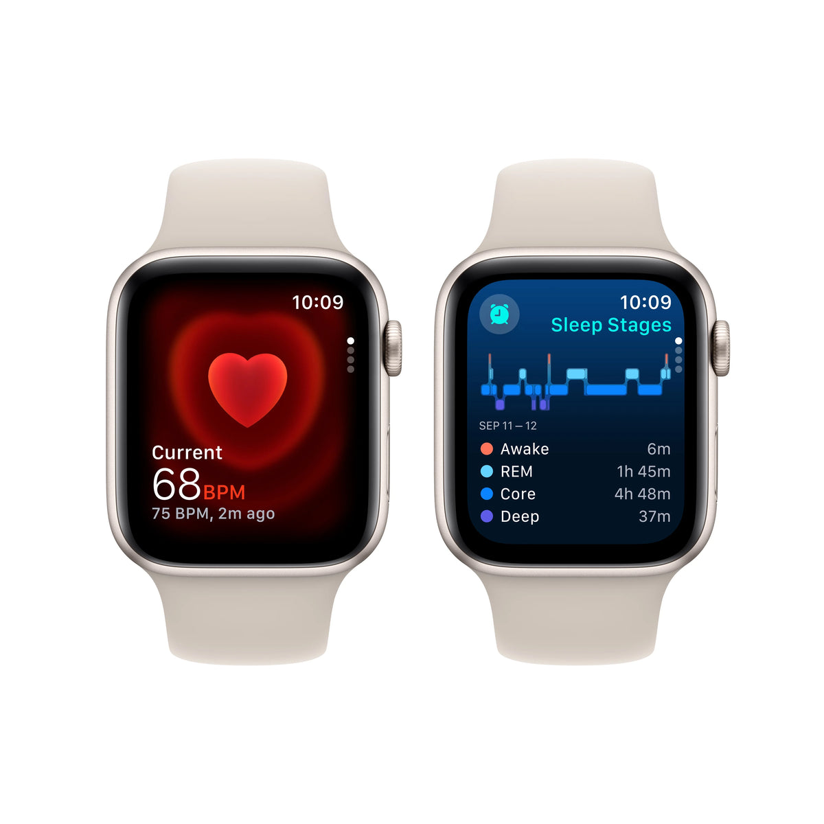 Apple Watch SE GPS 40mm Starlight Aluminum Case with Starlight Sport Band C82699