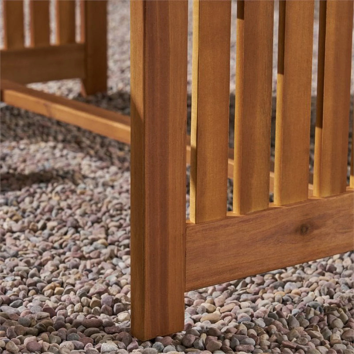 2 Piece Outdoor Acacia Wood Sofa Set Z543362