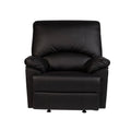 Black Bonded Leather Massage Rocker Recliner H535