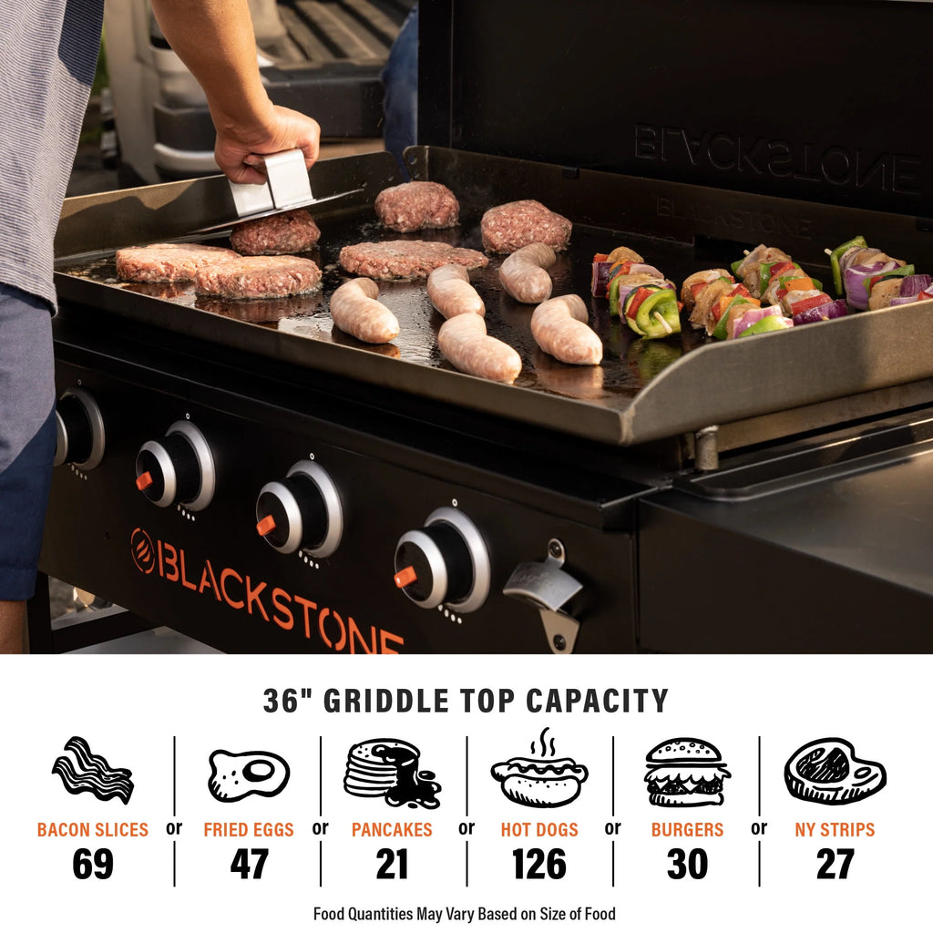 4-Burner Propane Griddle Cooking Station with Hard Cover X250210
