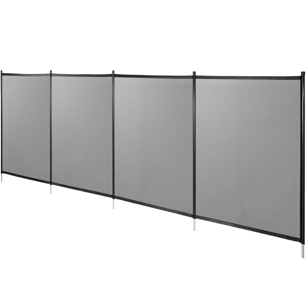 Black 4 x 48 ft Removable Pool Fence Mesh H3699