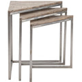 Brown Mango Wood Corner Nested Tables K842