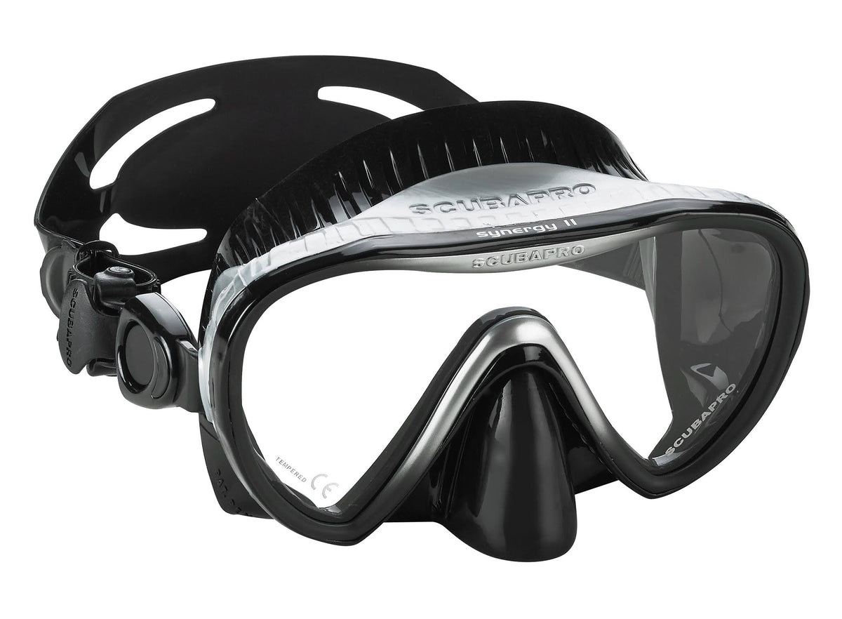 Black Silver Scuba Mask R319