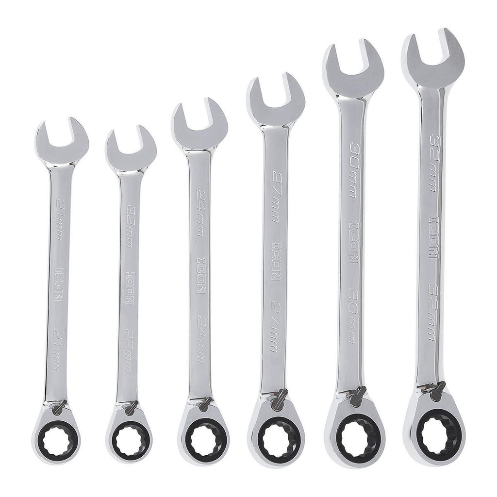 6-Piece Reversible Metric Ratcheting Combination Wrench Set Z6728