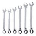 6-Piece Reversible Metric Ratcheting Combination Wrench Set Z6728