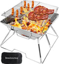 Charcoal Folding Stainless Steel BBQ Grill E182515