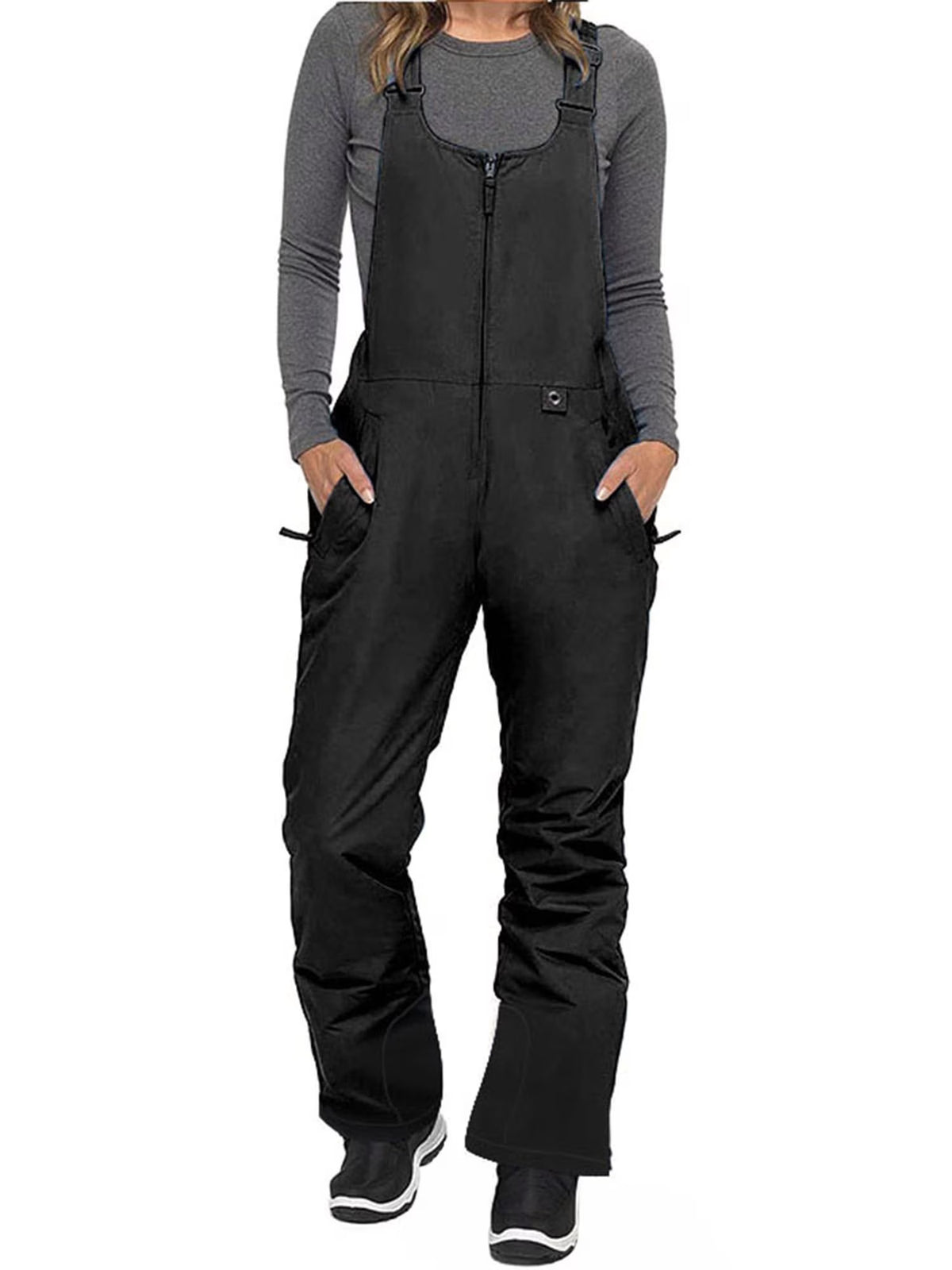 Waterproof Insulated Ski Bibs Overalls with Pockets Z65426