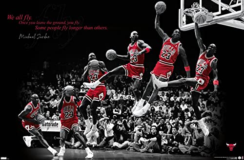 Michael Jordan Fly Wall Poster 22.375" x 34" Unframed D958