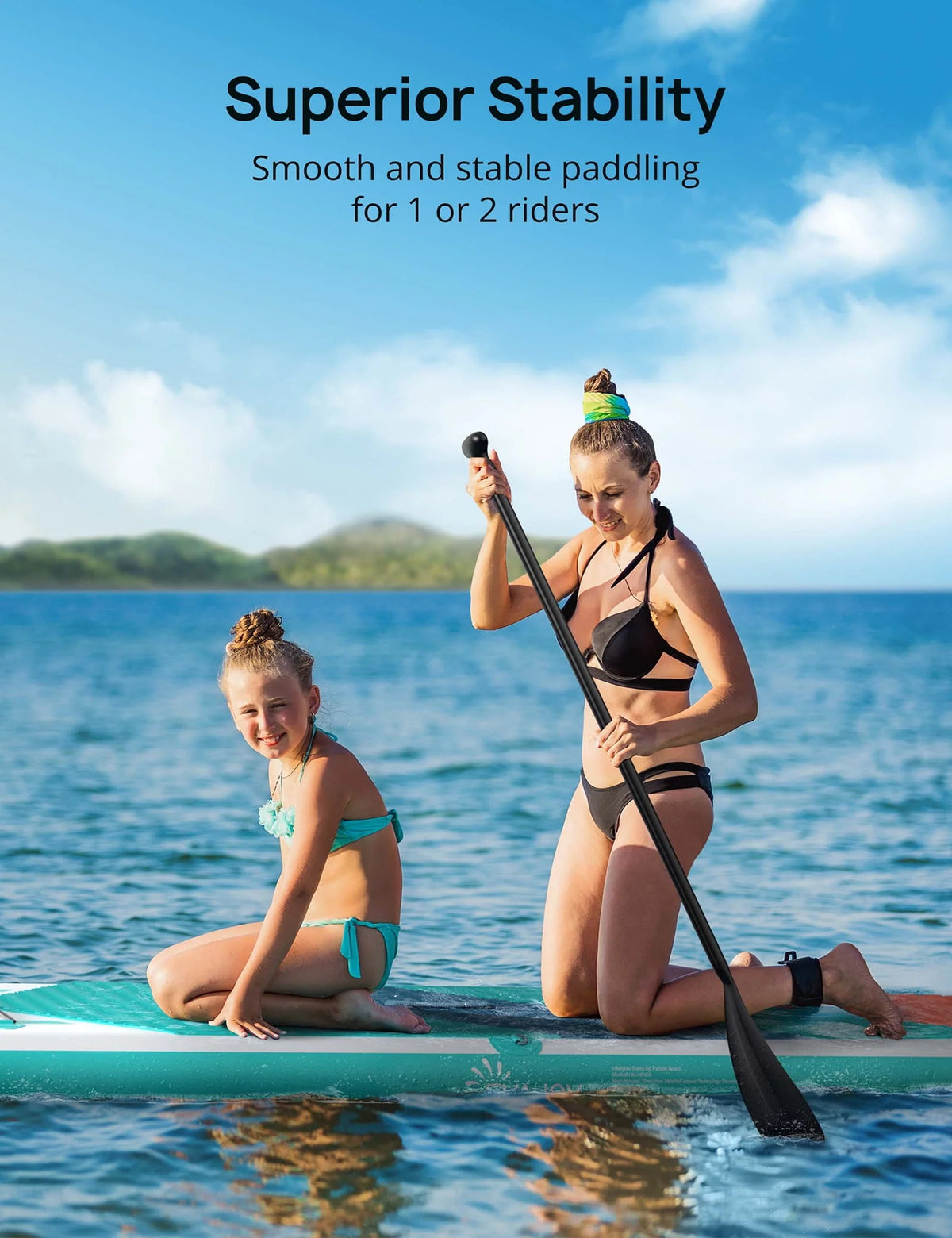 10.8 ft Inflatable Stand Up Paddle Board with Pump D231
