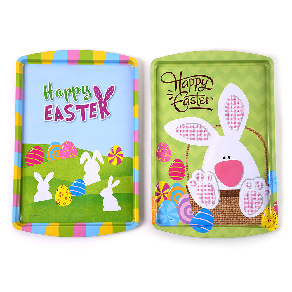 Easter Rectangle Tin Trays Case of 48 B5477