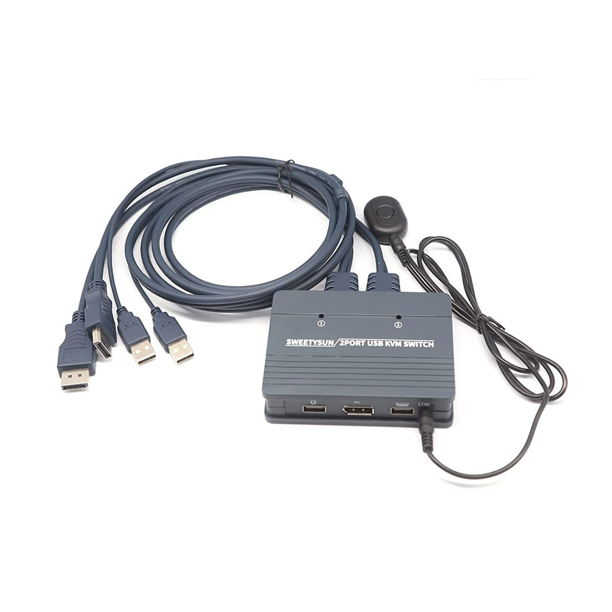 2 Port 4K60Hz USB DP KVM Switch Pack of 2 M487583
