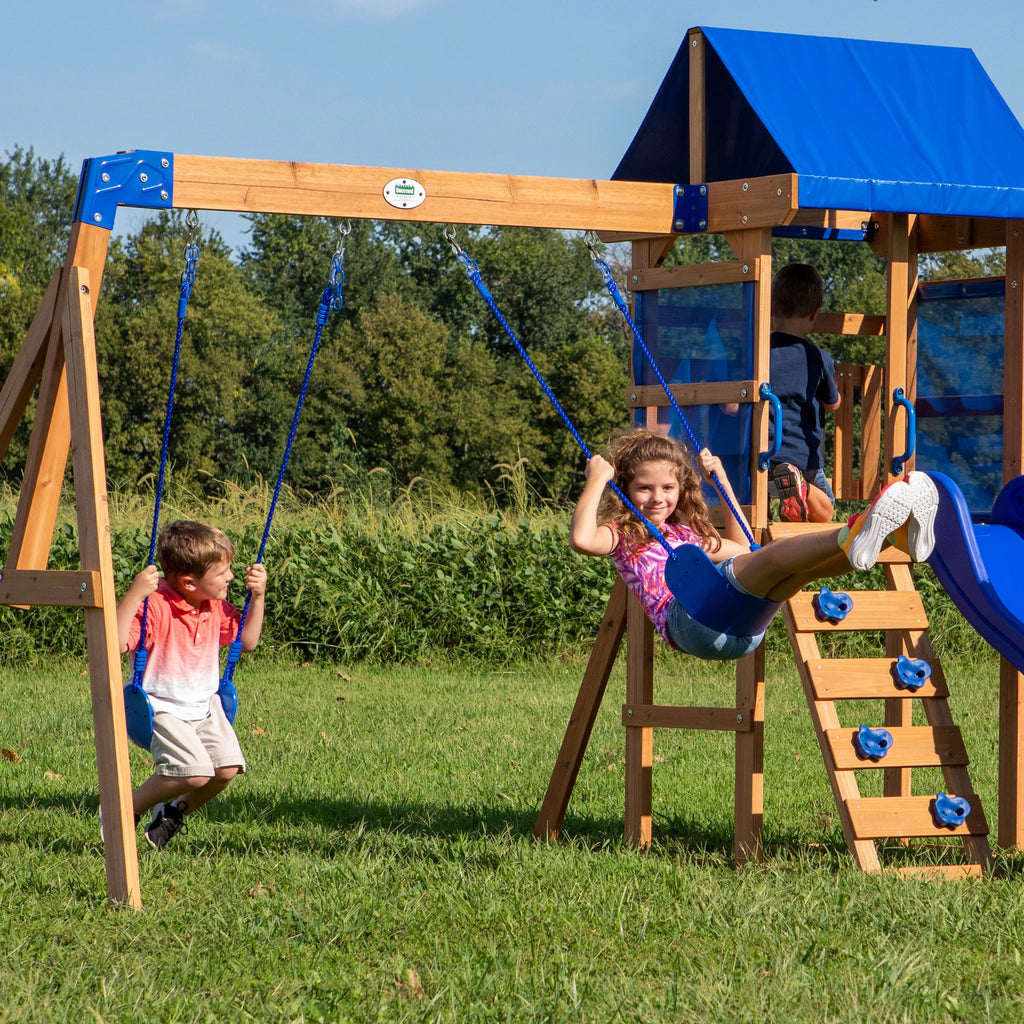 Wooden Cedar Swing Set I16900