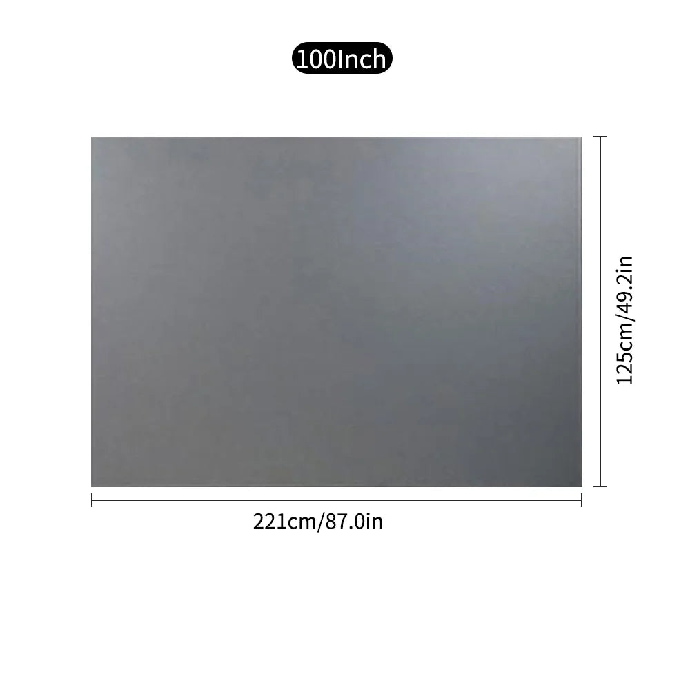 100 Inch Portable Metal Projector Screen 16:9 Foldable Projection Screen F9963