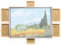 Wooden Puzzle Table with Drawer, Non-Slip Felt Surface, Portable Puzzle Board, 1000 Pieces I887