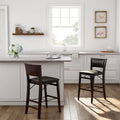 Dark Brown Folding Counter Stool D8154