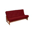Suede Red Twin Futon Mattress O337