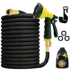 100ft Expandable Garden Hose with Holder L797963