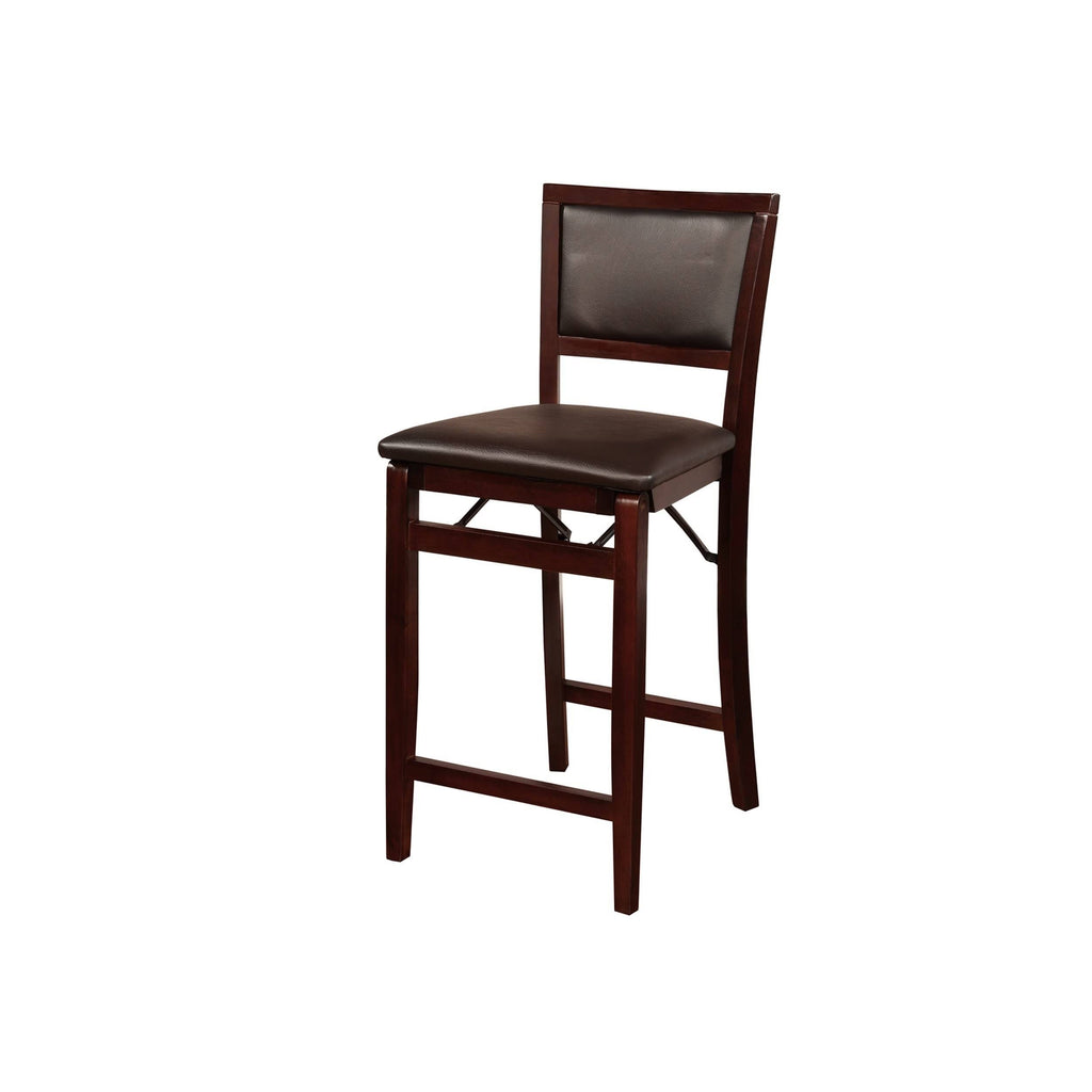 Dark Brown Folding Counter Stool D8154