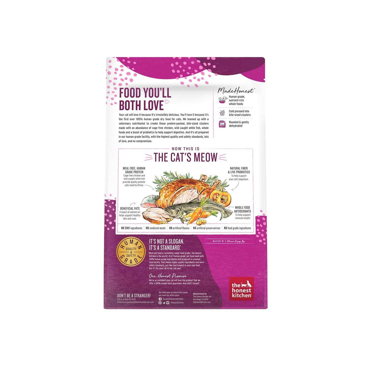 Grain-Free Chicken Fish Dry Cat Food Q910
