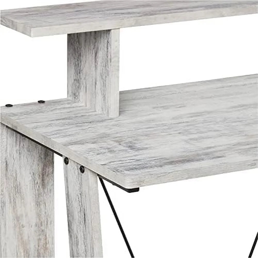 32'' Small Corner Computer Desk with Shelves U442132