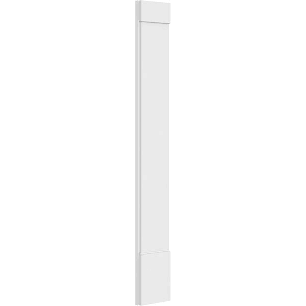 Plain PVC Pilaster with Standard Capital and Base (Pair) W521258