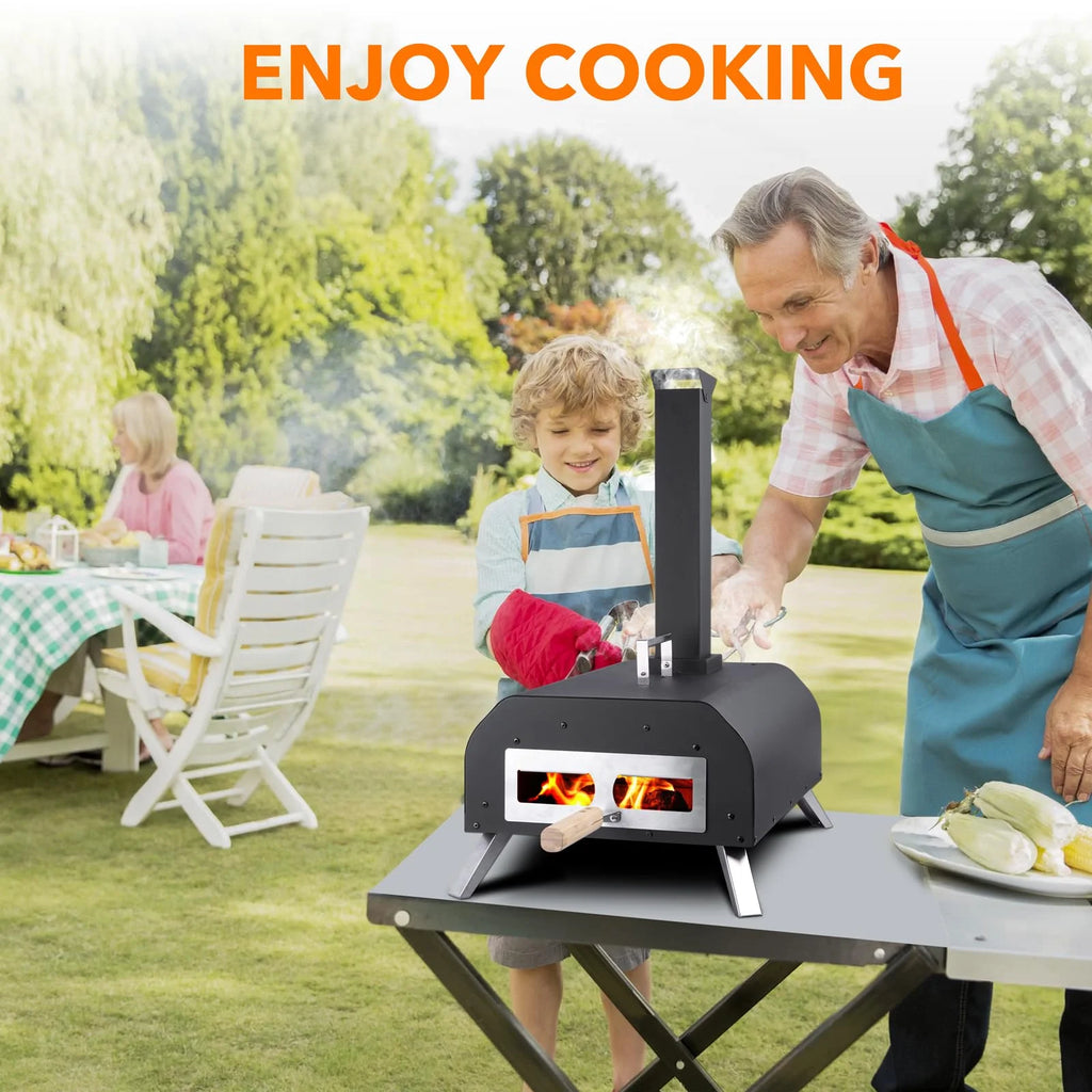 13 Wood Fired Stainless Steel Pizza Oven with Pizza Stone C814
