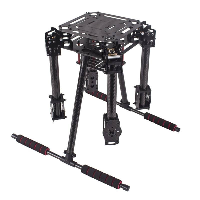 550mm Wheelbase Carbon Fiber Folding RC FPV Frame Kit with Landing Skid W980239