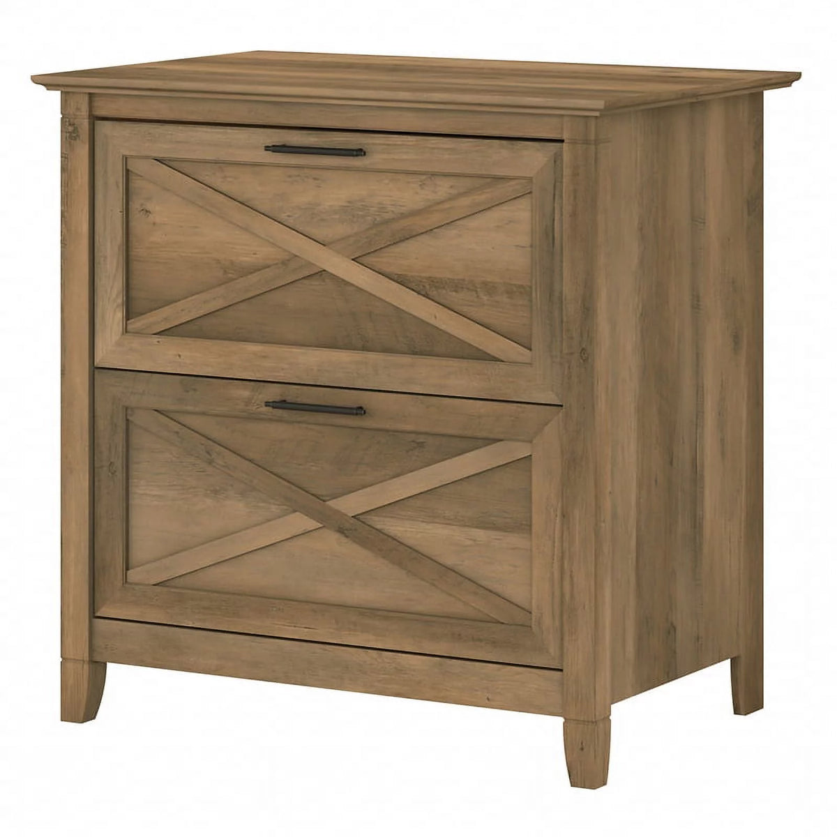 2 Drawer Contemporary Wood Lateral File Cabinet in Pine Y571725