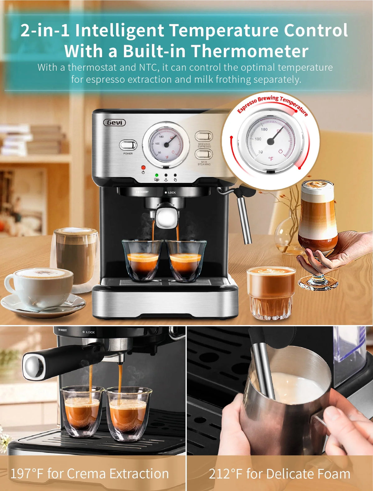15 Bar Espresso Machine with Steamer Y942492