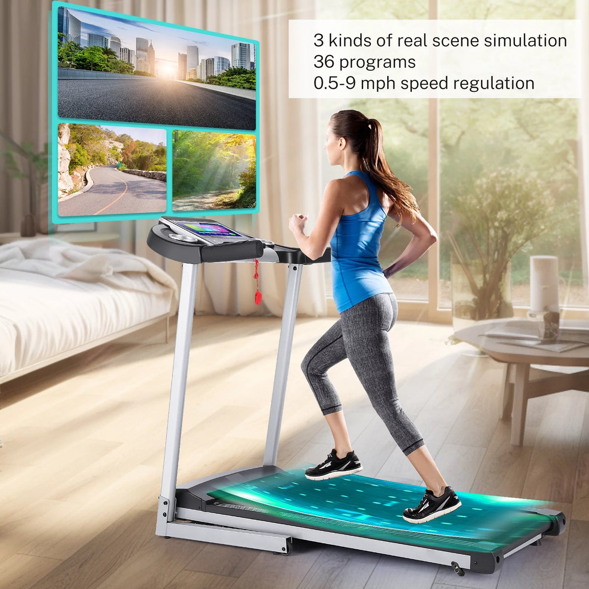 3.25HP Folding Treadmill with Incline D818502