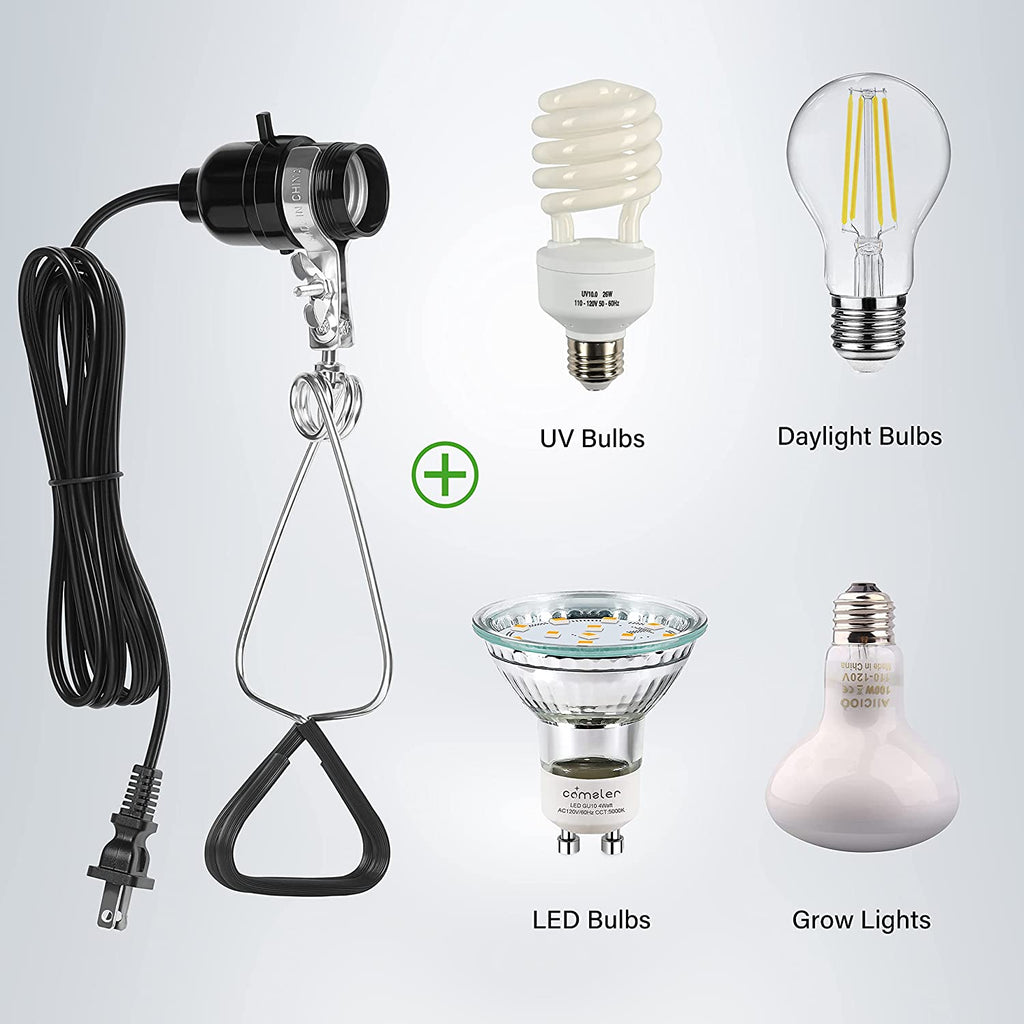 12-Pack Clamp Lamp Light with 5.5 Inch Aluminum Reflector, Silver H133790