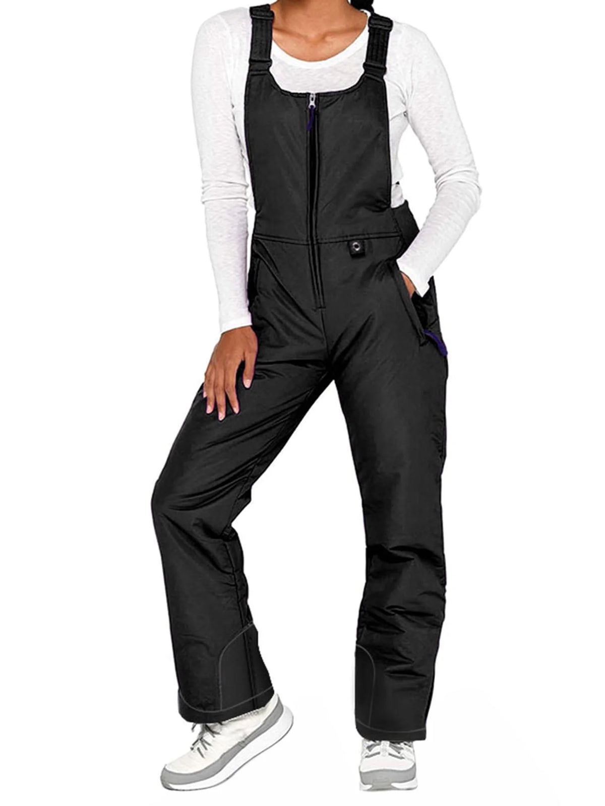 Waterproof Insulated Ski Bibs Overalls with Pockets Z65426