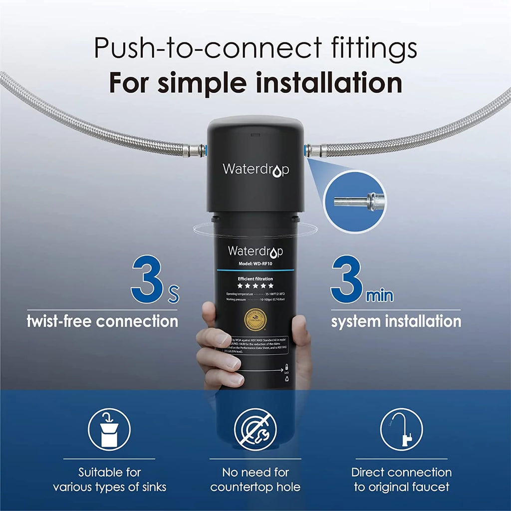 Under Sink Water Filter System, 8000 Gallons Ultra High Capacity V394